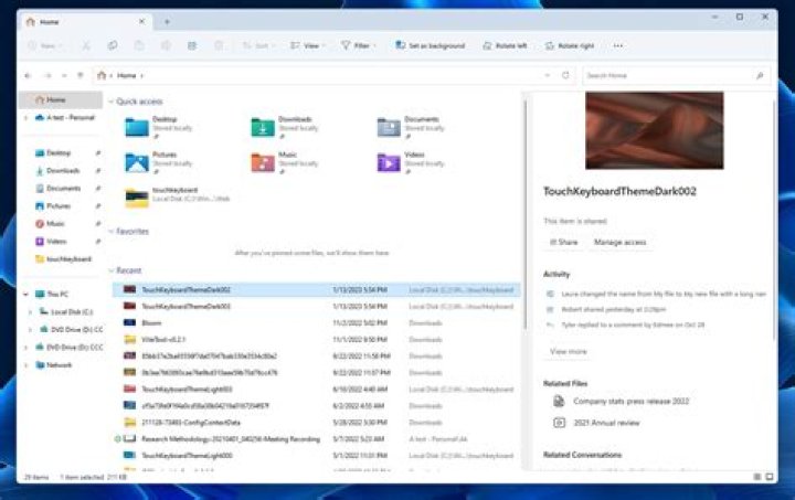 new file properties