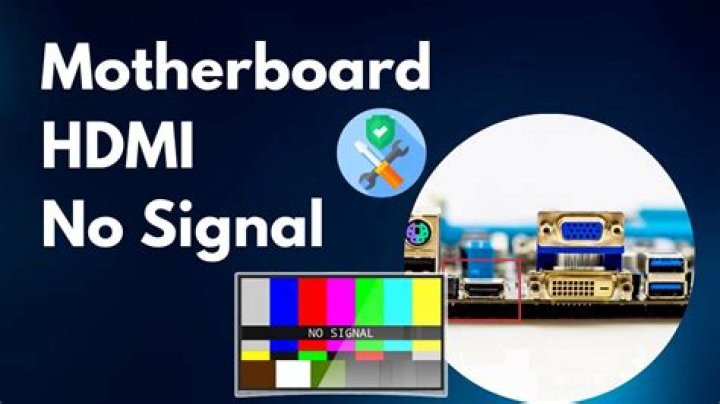 New motherboard sends no signal to monitor
