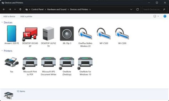 New Printer window
