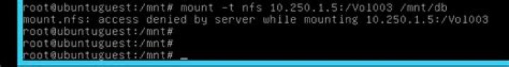 NFS mount - access denied on Ubuntu but mounts ok on CentOS