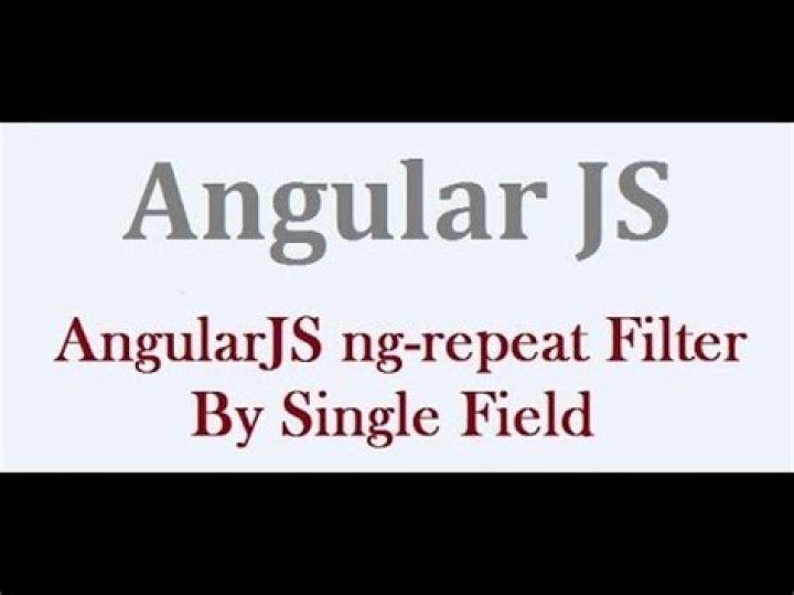 ng-repeat :filter by single field