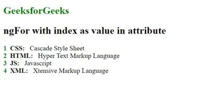 ngFor with index as value in attribute