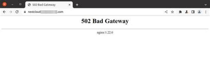 Nginx - 502 bad gateway
