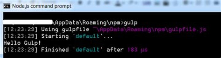 No gulpfile found