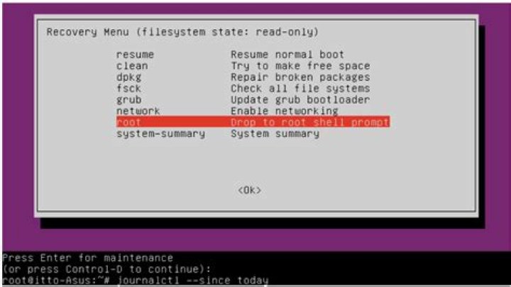 No Response Drop to root shell prompt