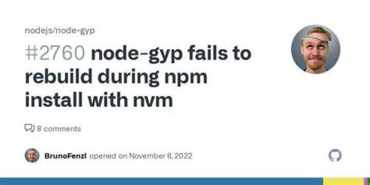 Node 10 - `node-gyp rebuild` error during npm install