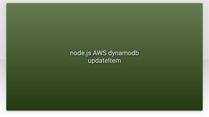 node.js AWS dynamodb updateItem