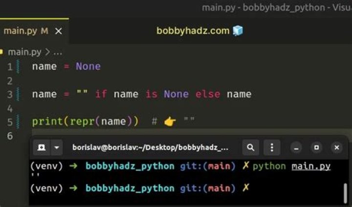 None vs Empty String in Python