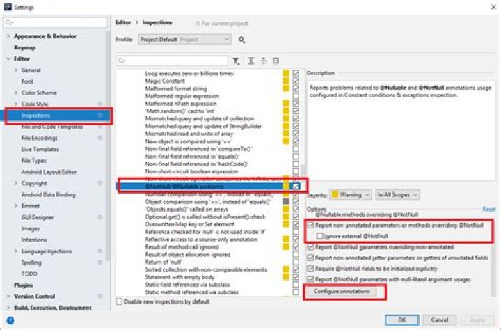 Not annotated parameter overrides @??? parameter