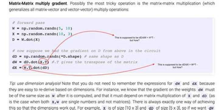 Not understanding derivative of a matrix-matrix product.