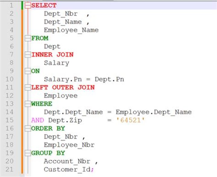 Notepadd++ plugin sqlinform for SQL formatting bright orange color background