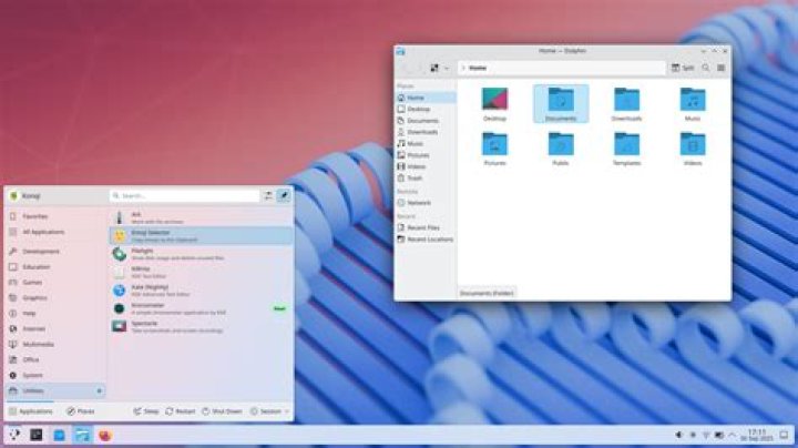 Notification are currently provided by 'KDE plasma'