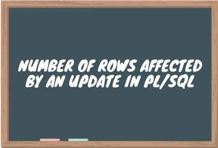 Number of rows affected by an UPDATE in PL/SQL