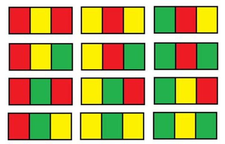 Number of ways to color a grid