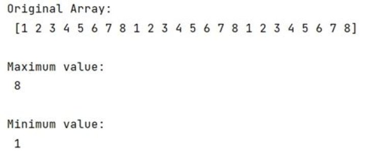NumPy: function for simultaneous max() and min()