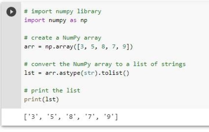 Numpy matrix to array