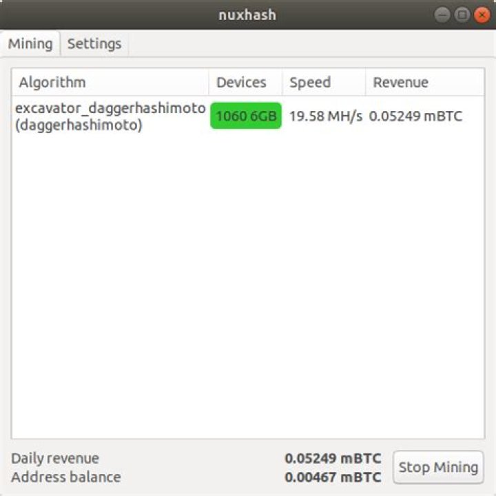 nuxhash mining on linux for nicehash miner