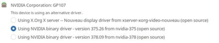 NVIDIA drivers installed - but not in use on Ubuntu (Studio) 16.10