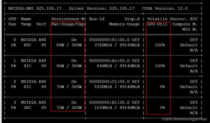 nvidia-smi always show non-zero GPU util and fan speed on a ubuntu 18.04 headless server