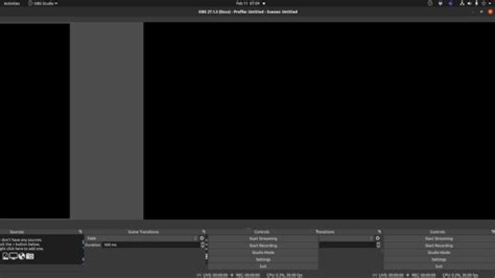 obs-studio duplicate setting panels at bottom glitch
