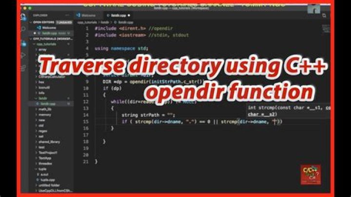 Open directory using C