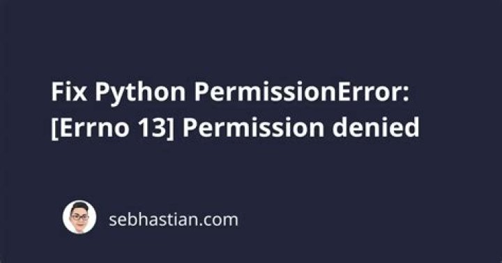 Open image file with Python give Permission Denied error message