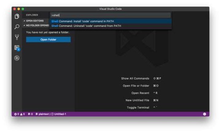 Open VSCode via Terminal/Command Prompt