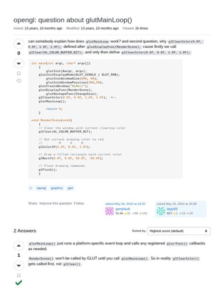 opengl glutmainloop()