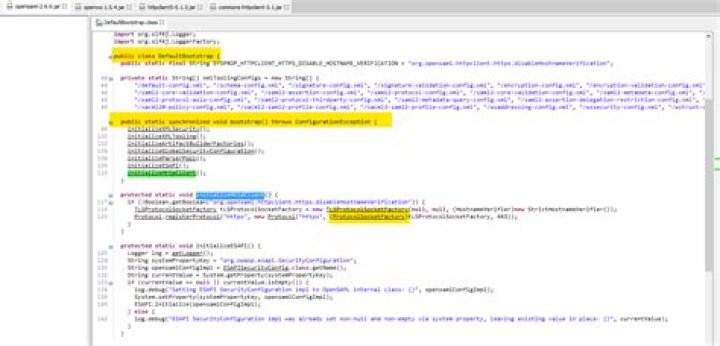 Opensaml jar decompiled