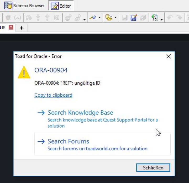 ORA-00904: invalid identifier