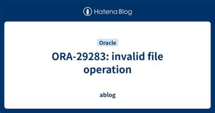 ORA-29283: invalid file operation: nonexistent file or path [29434] trying to restore database or read text files