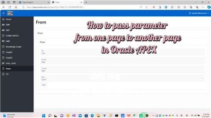 Oracle Apex pass multiple Values to another page