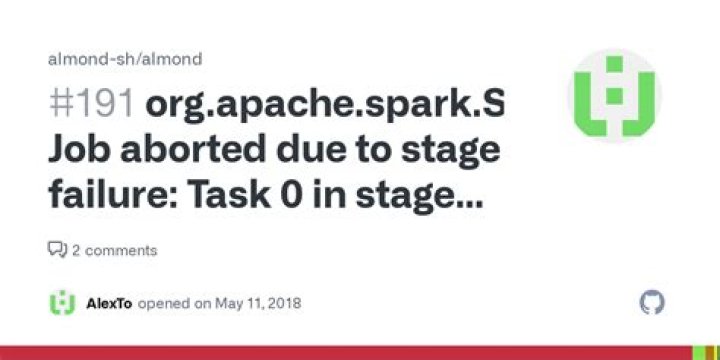org.apache.spark.SparkException: Job aborted due to stage failure: Task from application