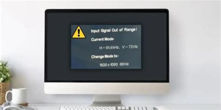 Out of range on monitor