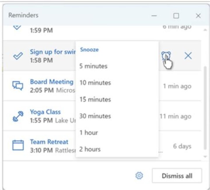 Outlook reminder for everyone in group