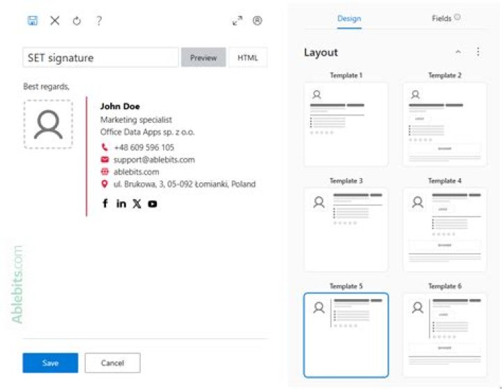 Outlook Signatures for Plain Text and HTML