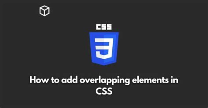 Overlapping elements in CSS
