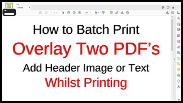 Overlay 2 pdf files into one