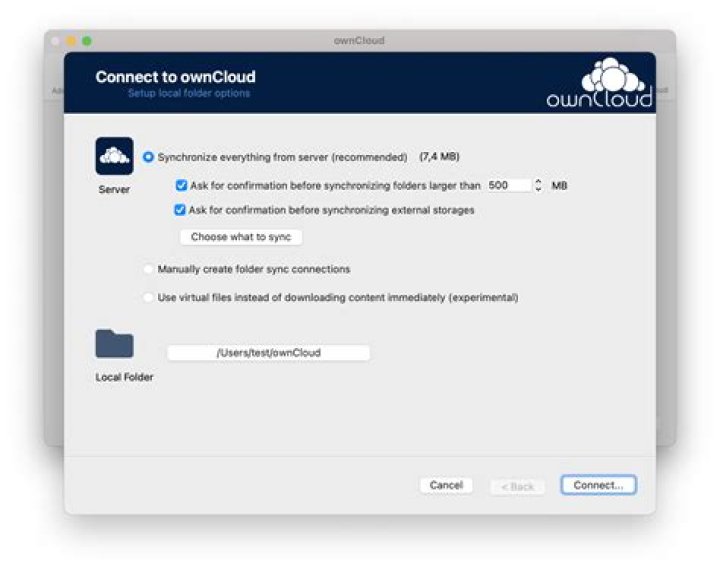 Owncloud Client for Linux automatic login