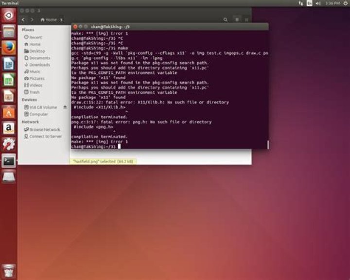 Package x11 was not found in search path?