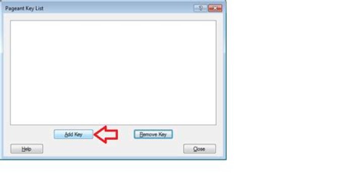 pagent keys dialog