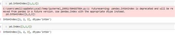 pandas.Int64Index fix for FutureWarning