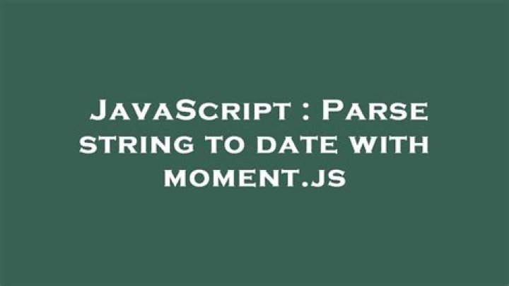Parse string to date with moment.js