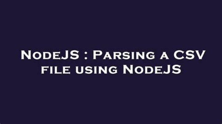 Parsing a CSV file using NodeJS [closed]