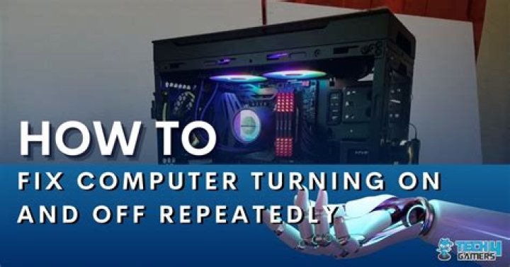 PC turns on for a split second then turns off