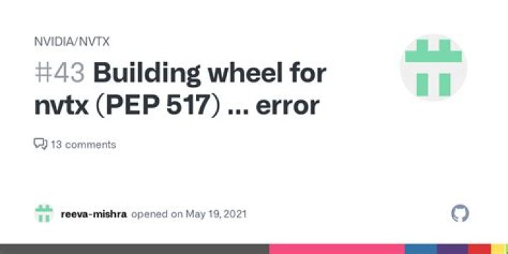 PEP 517 error