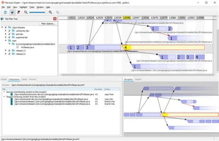 Perforce P4V Fetch Indicator