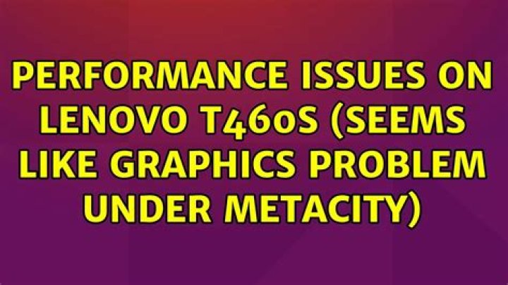 Performance issues on Lenovo T460s (seems like graphics problem under metacity)