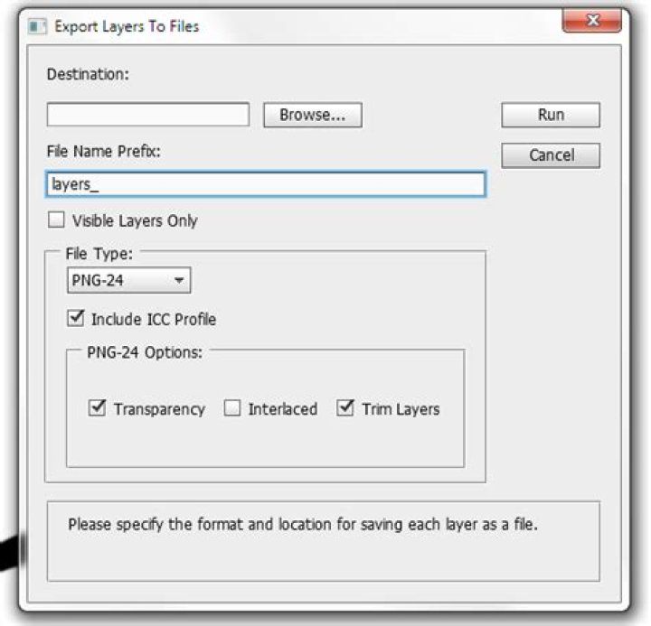 Photoshop How to save selection to PNG