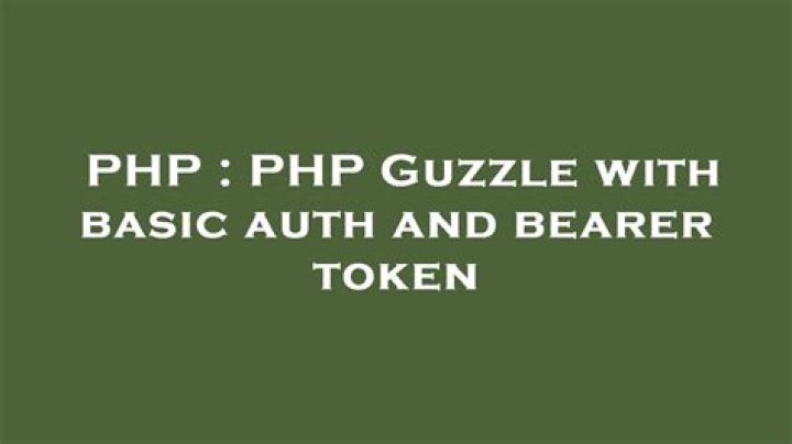 PHP Guzzle with basic auth and bearer token